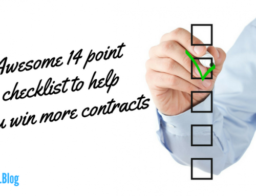 Awesome 14 point checklist to help you WIN more contracts